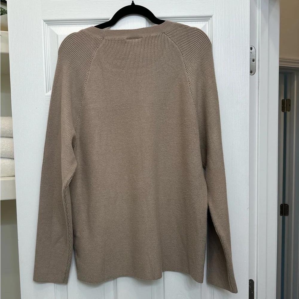 Figs Knit Tan Sweater Size XL